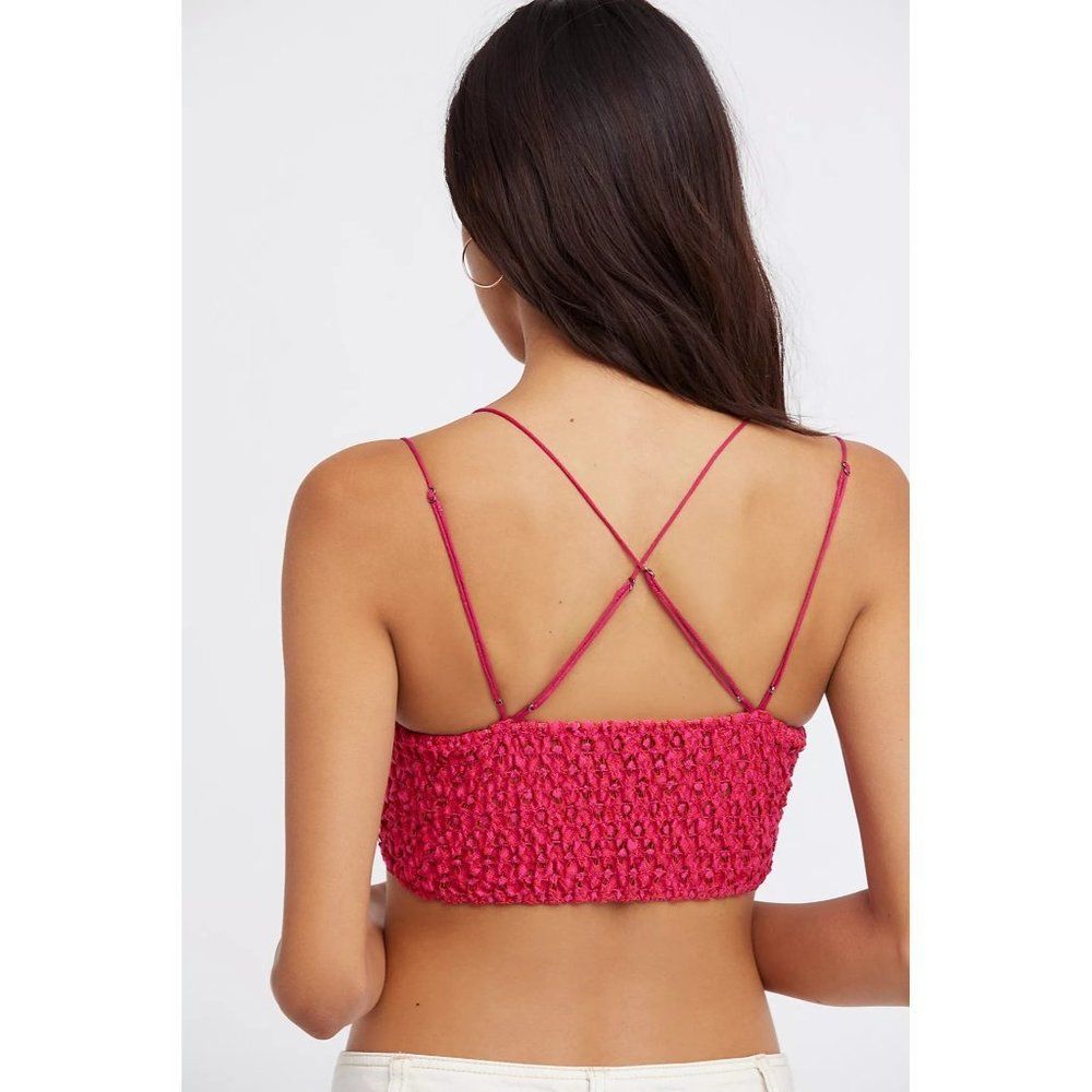 NEW Free People FP One Adella Bralette in Pink Size M - Picture 2 of 6